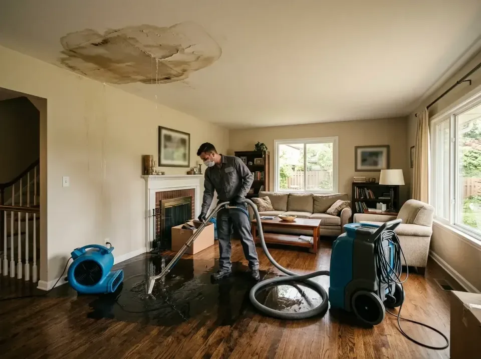 attic-pipe-burst-ceiling-drip-008 — frequently asked questions, Water Damage Restoration & Carpet Care in Sherwood, WI